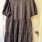 ASOS  Floral Babydoll Dress 12 Puff Sleeves Dark Fairy Romantic Academic Western Photo 0