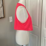 Alala  Neon Pink Mesh Cropped Workout Tank Top Photo 3