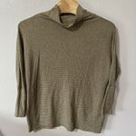 Free People We The Kitty Waffle Thermal Knit Tunic Dress Sweater Green Sz Large Photo 0