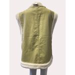 We Wore What Women's reversible Vest Cream Matte Leather Faux Fur Size L SKU 6038 Photo 4