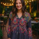 Johnny Was The Valley heavily embroidered button down top NWT RARE Photo 4