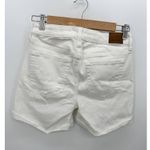 American Eagle AEO Shorts Women 4 White Midi Cotton Blend Next Level Stretch Photo 1