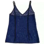 Babaton Aritzia Babton Halsmann Blouse Navy/Black Trim Size Small Photo 4