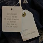 Coco + Jaimeson  Womens Blue Gauze Embroidered Kimono Blouse‎ Large NWT Buckle Photo 9