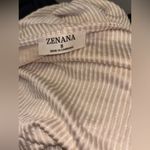 Zenana Premium Zenana women’s blouse size small cream soft casual business work Photo 6
