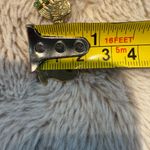 Vintage Gold Tone Costume Green Rhinestone‎ Angel Praying Pin 1.5” Photo 3