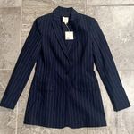 Favorite Daughter The Break Up Oversize Stretch Cotton Blazer Size XXS New w/Tag Blue Photo 9