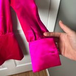 Retrofête Retrofete Neon Pink Long Sleeve One Shoulder Cuff Elio Shirt Mini Dress XXS Photo 3