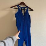 Free People Movement Women's Blue Ribbed Jumpsuit Size M Photo 5