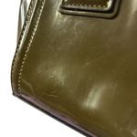 ALDO Fabyx satchel bag khaki green chunky gold chain Handbag Crossbody 8 x 6 in Photo 10