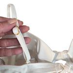 Knight White Adjustable Strap Tie Back Summer Beachy Bikini Top Women Sz L Size L Photo 5