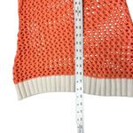 Venus Women's Orange Coral Crochet Hooded Dress Long Sleeve Size S (stretchy) Photo 4
