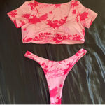 Sunny Bunny Swim Co Sunny Bunny pink tie-dye bikini set Photo 1