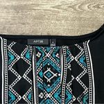 Apt. 9   Black and Blue Patterned Women's Top Photo 1