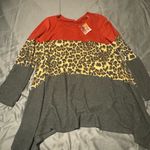 First Love  Red and Gray Long Sleeve Tee Photo 0