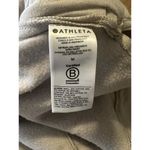 Athleta  Retroplush Crewneck Sweatshirt Women Size Medium Beige Preppy Athleisure Photo 8