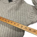 Ann Taylor Women’s Small Pullover Sweater Gray Scoop Neck Textured Wool Alpaca Photo 7
