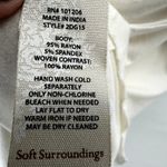 Soft Surroundings  Eden Tiered Tank Top Faux Layer High Low Ecru Large NWT Photo 4