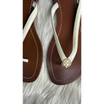 Tory Burch White Patent Leather Thong Sandals Photo 2