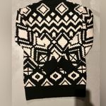 H&M black and white pattern oversized sweater size xs Photo 2