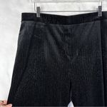 Vince Camuto NWT  Velvet Sparkly Glitter Straight Wide Leg Pull On Pants Plus 1X Photo 3