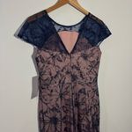 JS Collections NWT BHLDN‎ JS Collection Winnie Column Gown Dark Blue/Blush Size 6 Photo 8