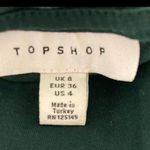 Topshop Dark Green LUCKY Star Short Sleeved Top Size 4 Photo 10