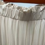 Rose Velvet Strapless Jumpsuit Womens Small Cream‎ Rayon Neutral Soft Cargo Photo 4