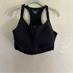 Xersion  Medium Support Black 3X Sports‎ Bra Racerback Front Closure Full Figure Photo 6