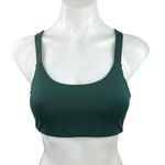 Girlfriend Collective  Green Scoop Neck Crossback Athletic Sports Bra Size XS Photo 0
