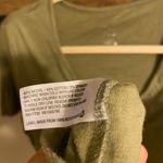 A New Day Army Green V Neck T-Shirt Photo 3