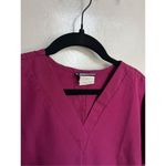 Cherokee Workwear Wine Scrub Top Woman’s Size XS Photo 3