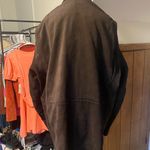 J.Crew  genuine leather suede trench coat brown extra large Photo 2
