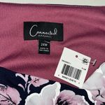 Connected Apparel NWT Size 24W Navy Blue & Purple Floral Print Sheath Dress Photo 5