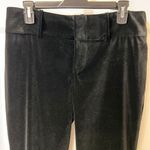 Alice + Olivia Black Velvet Dress Pants Straight Leg Professional Trousers-SZ 8 Photo 0