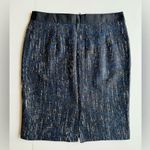 Boden USA Boden Wool Blend Tweed Pencil Skirt Black/Blue Size 10 Photo 1