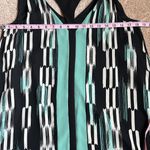 BCBG MaxAzria Black & Teal Amelia Cutout Trapeze Mini Dress. Size Small Photo 5