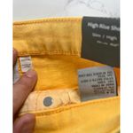 Tractr High Rise Yellow Denim Shorts Size 24 Photo 3
