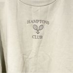 Sunwoo Oversized Light Green Hamptons Tennis Club Embroidered Sweatshirt Size L Photo 1