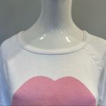 Lauren Moshi  Noleta Pink Foil Zipper Mouth Sweatshirt Photo 5