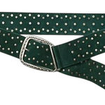 Free People NWT  Gemini Hip Belt / Green Buffalo‎ Suede Leather Size S / M Photo 0