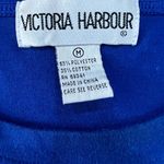 Vintage 1990s Victoria Harbour Tropical Parrot Vacation Shirt size Medium Blue Photo 2