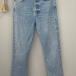 AGOLDE  high waisted button fly raw hem jeans Size 24 Photo 0