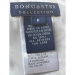 Doncaster Collection Black & White Floral Cotton Pencil Skirt Size 6 Vintage Photo 4