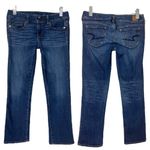 American Eagle  Jeans Artist Crop Low Rise Medium Blue Stretch Women’s Size 6 Photo 6