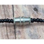 None Black Glass Crystal Jewelry Set Choker Necklace Wide Bracelet Goth Witchy Formal Photo 9