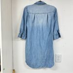 Cloth & Stone  Chambray Long Sleeve Button Down Mini Dress XS Coastal Cowboy Photo 8
