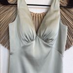 Elegant Green Halter Maxi Dress for Wedding Guests Size 2 Photo 13