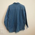 Women’s Medium Vintage Western Blue Denim Button Photo 6