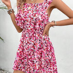 SheIn Floral Romper Tie Bow in Back Size S Photo 3